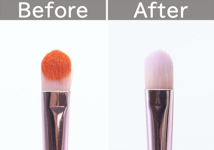 メイクブラシクリーナー ビフォーアフター
