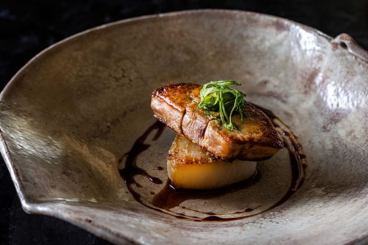 フォアグラと丸大根のステーキ