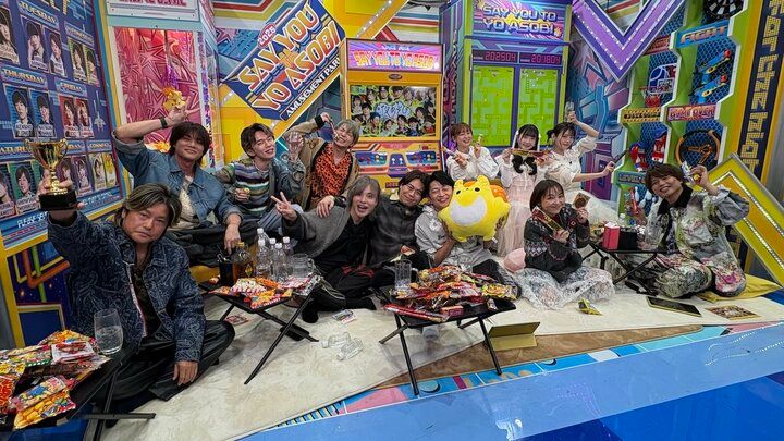 【写真・画像】下野紘の“チュッ”にスタジオ騒然！瀕死芸から召喚芸、下剋上説教まで……“名＆迷ダミヘ”が続出した『声優と夜あそび 繋 新年会SP』 1枚目