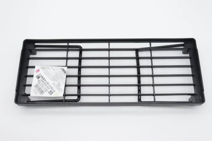 ダイソー たためるキッチンスタンド（約38.8cm×15.5cm×14.5cm、ブラック） パッケージ