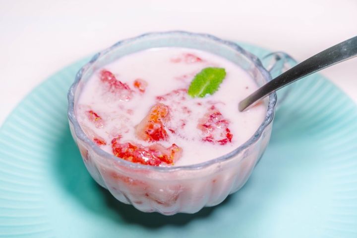 懐かしいいちごの食べ方 イチゴミルク