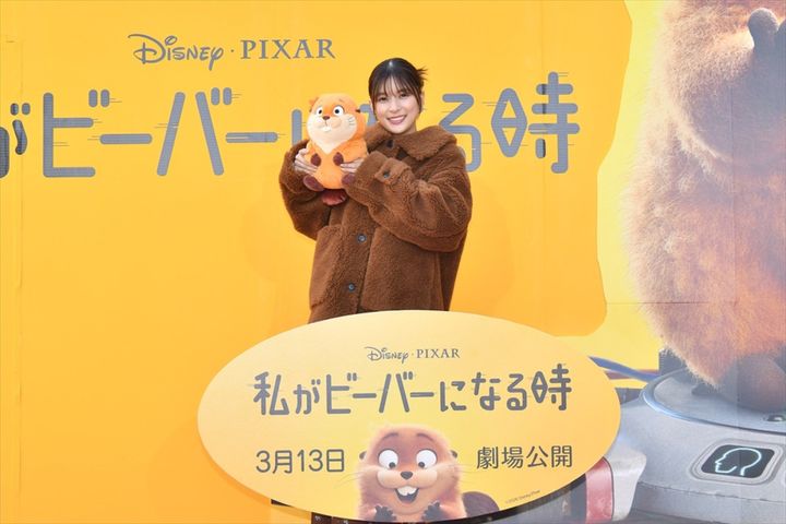 映画『私がビーバーになる時』メイベル役日本版声優発表イベントより （C）2026 Disney／Pixar. All Rights Reserved. width=
