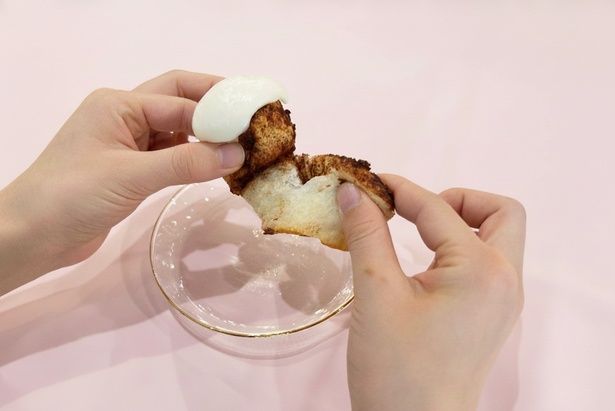 もっちり、ふんわりな生地と甘いクリームの組み合わせでも罪悪感なし