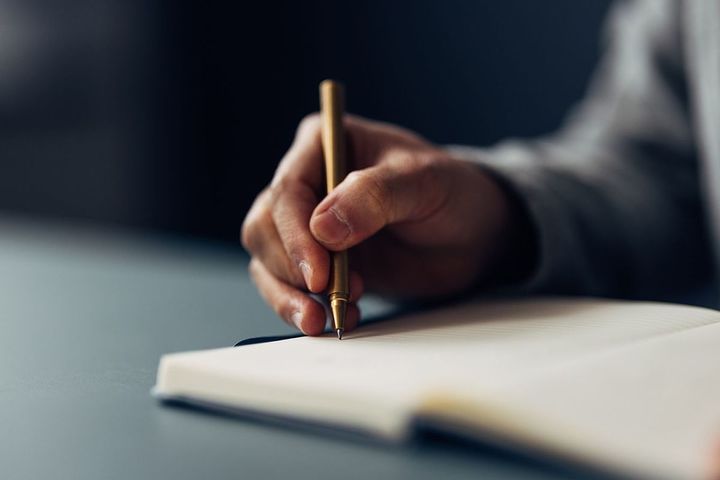 ノートに手書きする手