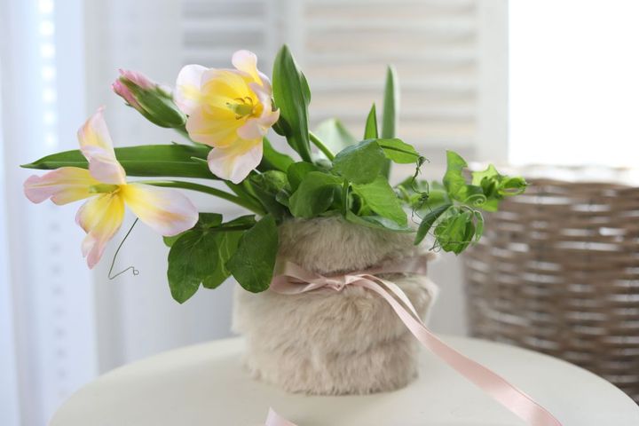 チューリップを入れる