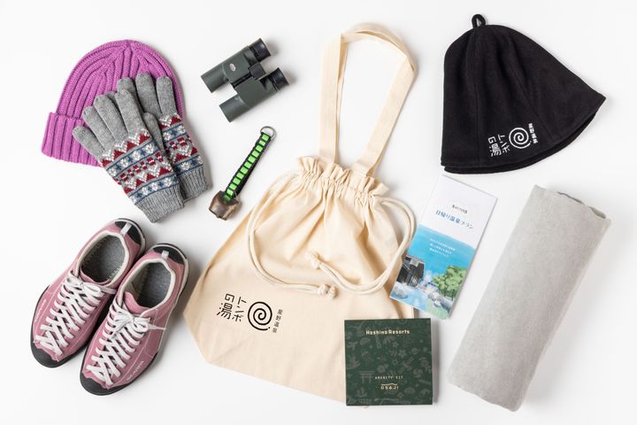 ソロ旅を楽しむためのアイテム。 一部はレンタル。