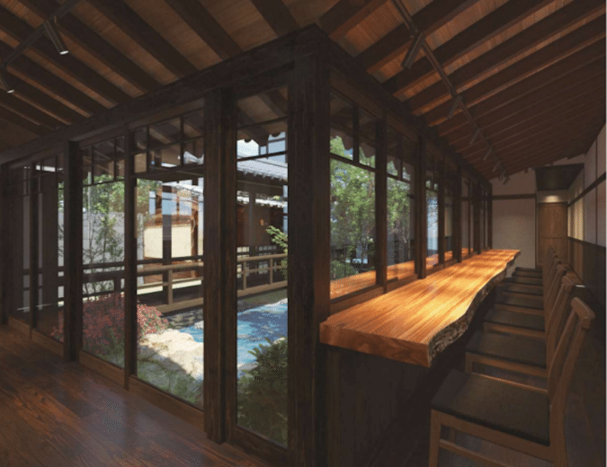 炭焼 うな富士 福岡大名別邸 内装