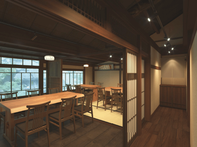 炭焼 うな富士 福岡大名別邸 内装