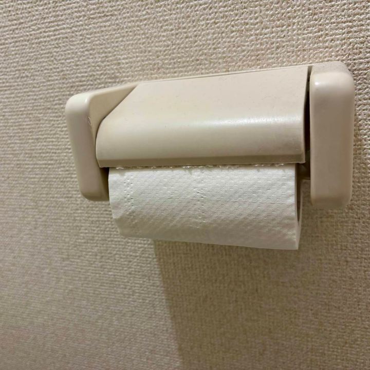 工具不要で？“トイレットペーパーホルダー”の上に超簡単に“棚を作る”便利ワザ「空間を有効活用！」