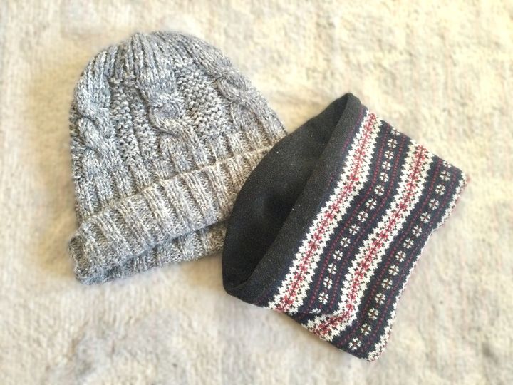 ニット帽とネックウォーマー