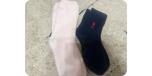 カシウェアのあったか靴下は守屋麗奈からのプレゼント♡