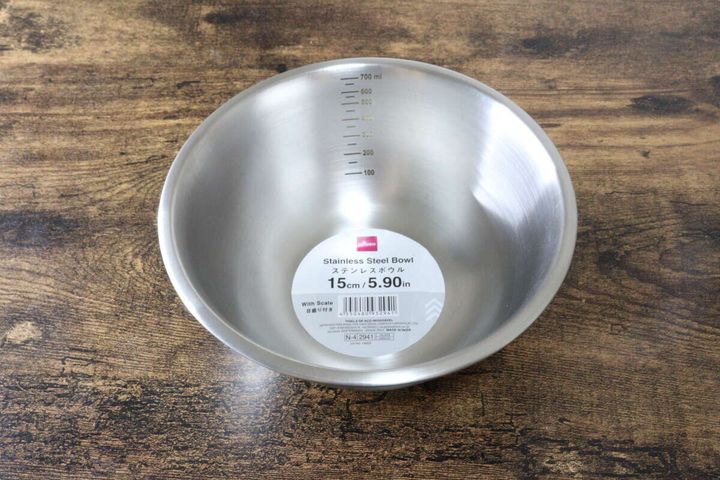 ダイソーのステンレスボウルのパッケージ