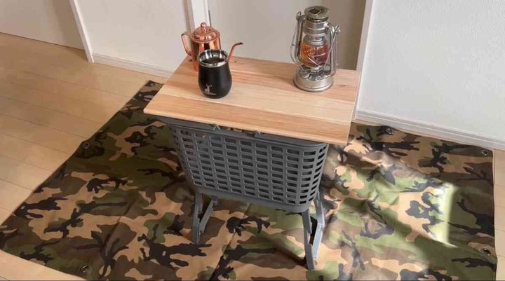 ダイソー┃高さが変えられるバスケット