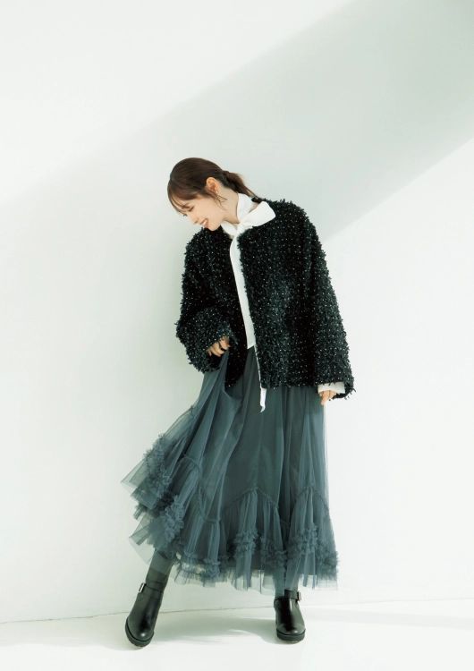 チュールが奏でる冬のメロディーに 寒くたって足取り軽やかに