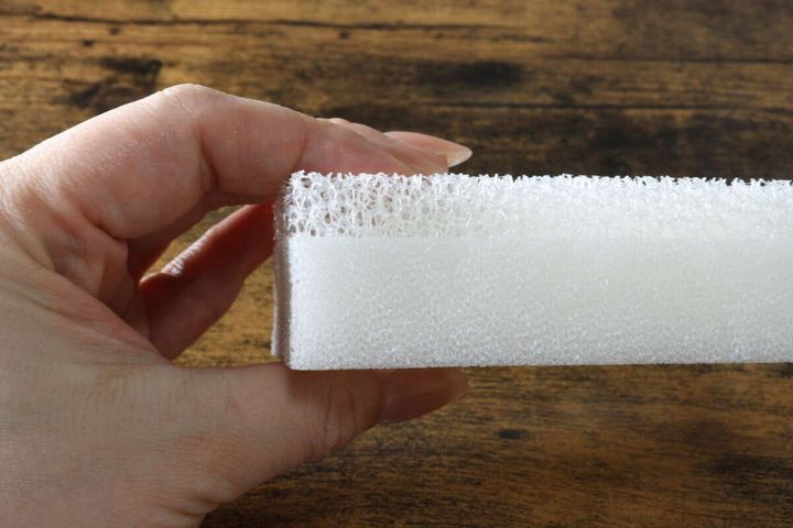 ダイソーの速乾キッチンスポンジは2層構造