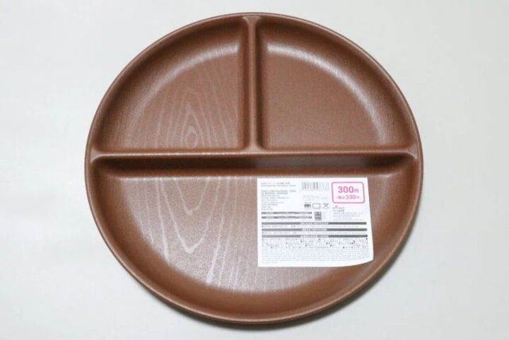 ダイソー 仕切りプレート（木目調、丸型） パッケージ