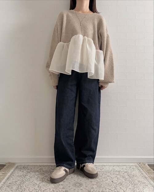 しまむらのニットプルオーバー2