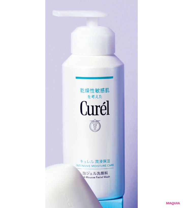 乾燥肌におすすめの保湿ケアアイテム キュレル 潤浸保湿 泡ジェル洗顔料