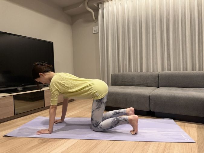 キャット＆カウのポーズ