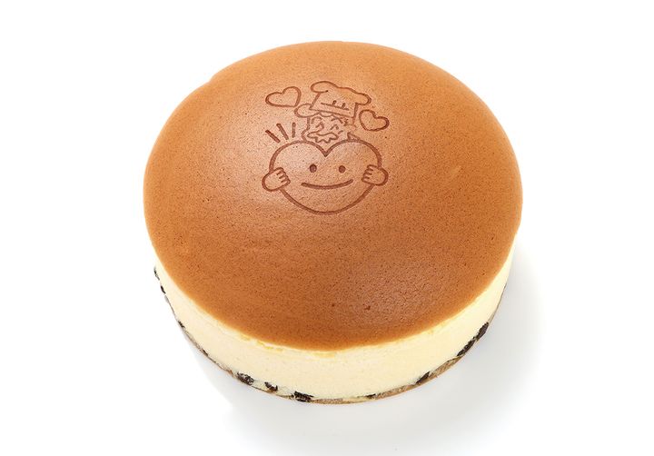 バレンタイン仕様のりくろーおじさんチーズケーキ焼印