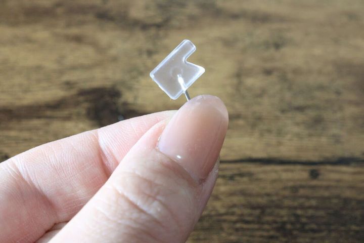透明目立ちにくいミニピンフック 6P セリア フック部分