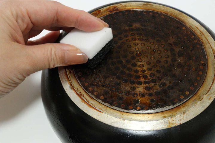 コゲお掃除シート＋メラミン（落ち落ちV） 使用例