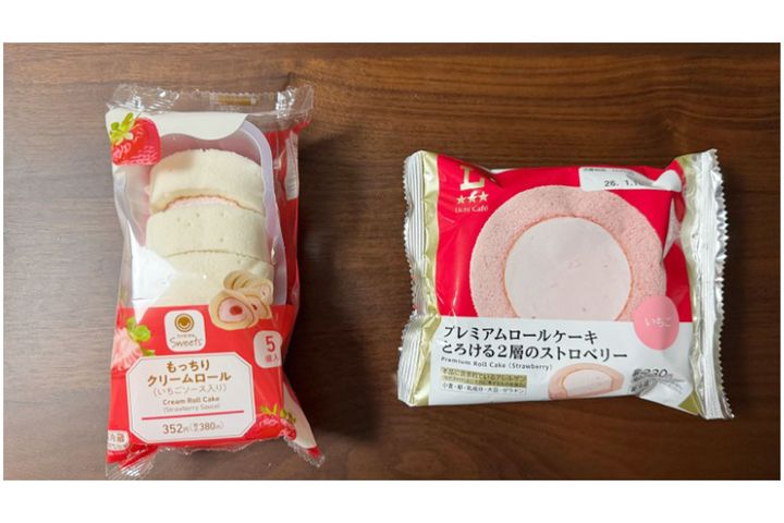 ファミマ・ローソンのいちごロールケーキの特徴は？