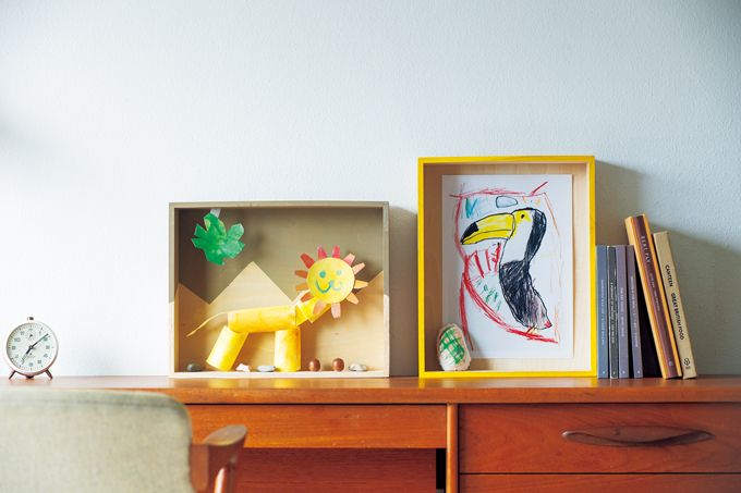 【子どもの立体作品を飾るアイディア】簡単！「ボックスフレーム」の作り方の画像1