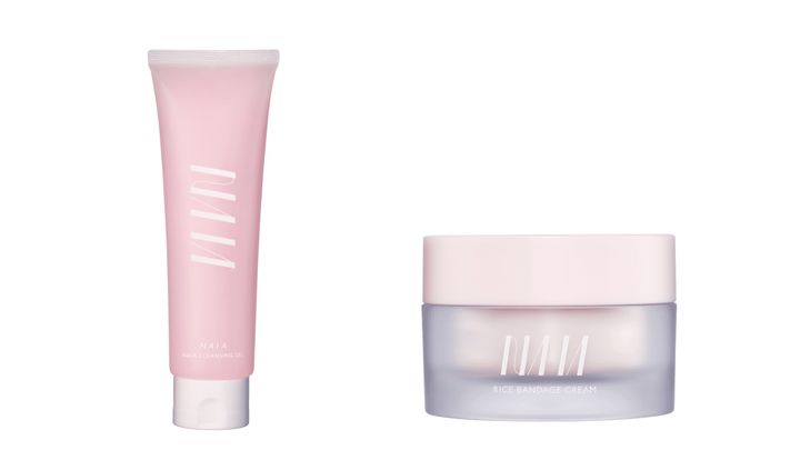 アクアクレンジングジェル 180g ¥3,630（税込）、ライスバンデージクリーム 40g ¥6,050（税込）／NAIA 問い合わせ先：050-1808-7332