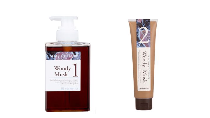 ソープオブヘア・1-W 265ml ¥4,620円（税込）、トリートメントオブヘア・2-W 210g ¥4,675（税込）／ともにオブ・コスメティックス 問い合わせ先：03-6274-6621