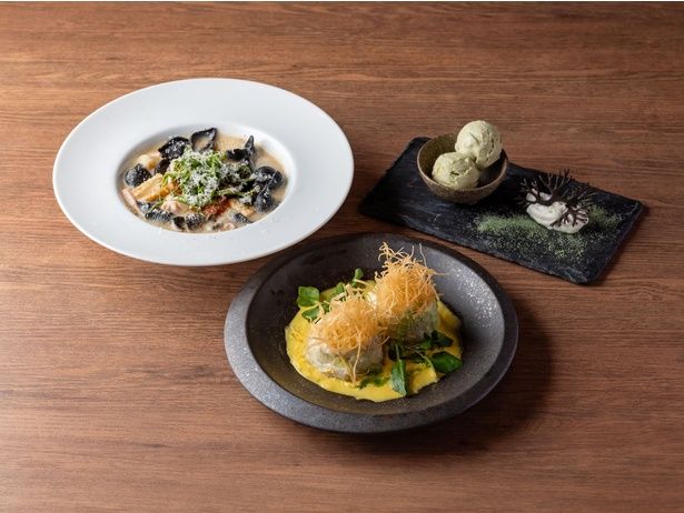 「三陸・常磐うみうまフェア」オリジナルメニュー例。 提供＝復興水産加工業販路回復促進センター