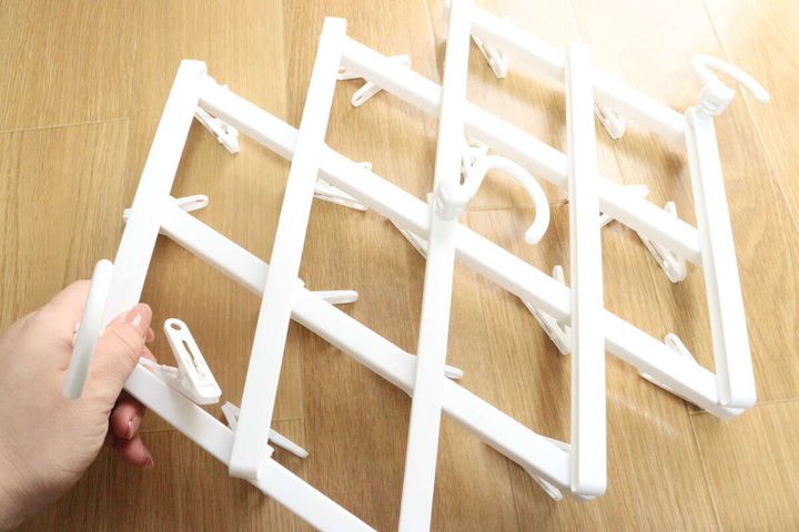 伸縮角ハンガー（17ピンチ） 展開時