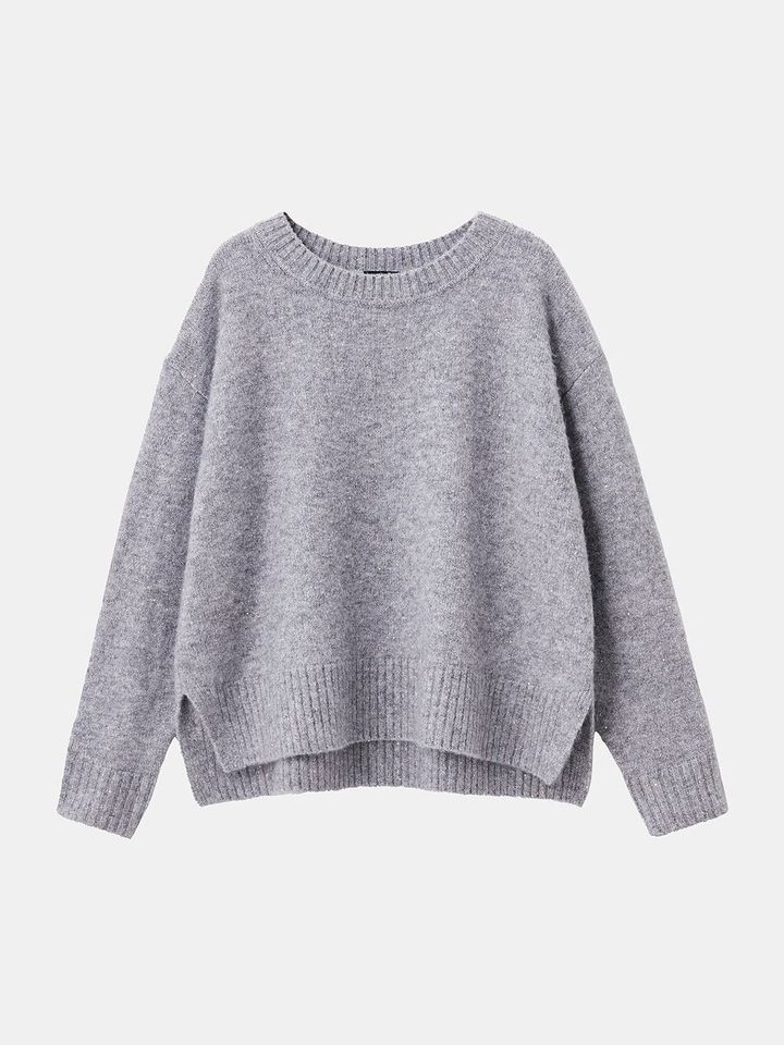 PLSTのスパンコールミックスセーター