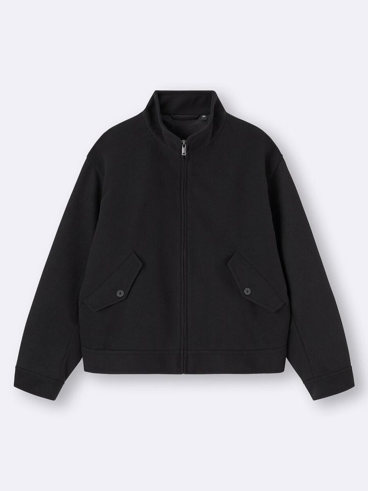 2026gu大人女性おすすめコージーメルトンスタンドジップアップジャケット