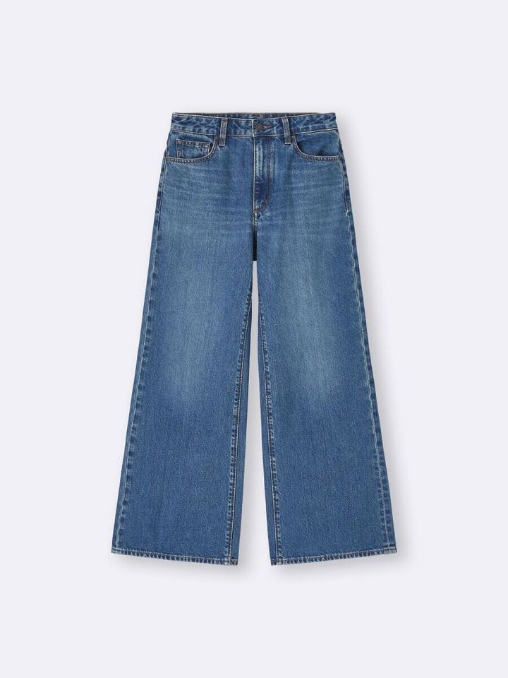 2026gu大人女性おすすめバギーフレアジーンズ