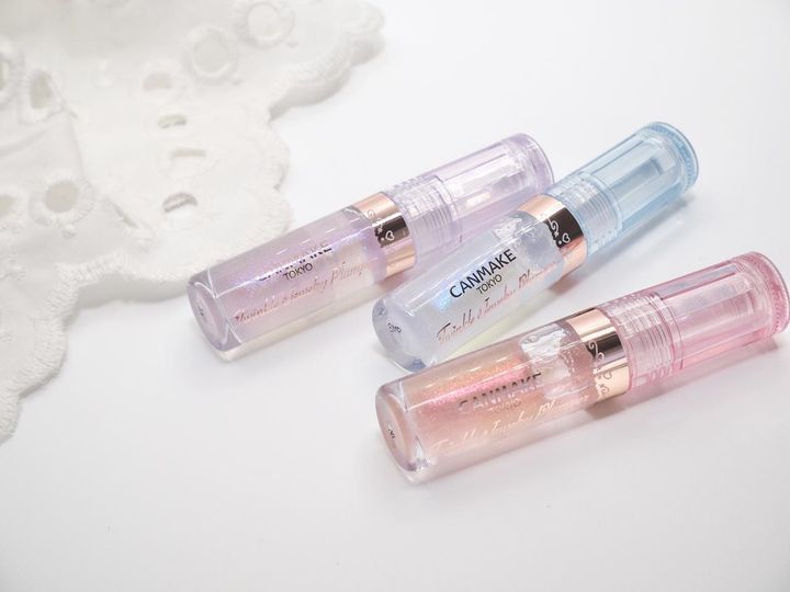 画像: 【キャンメイク】「トゥインクルジュエリープランパー」全3色 下から〈01 トゥインクルピンク〉、〈02 トゥインクルブルー〉、〈03 トゥインクルパープル〉各¥880（税込）