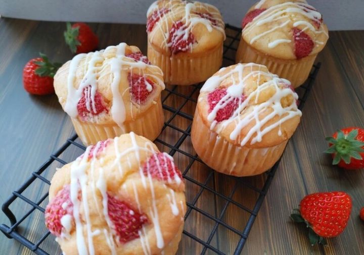 いちごマフィン