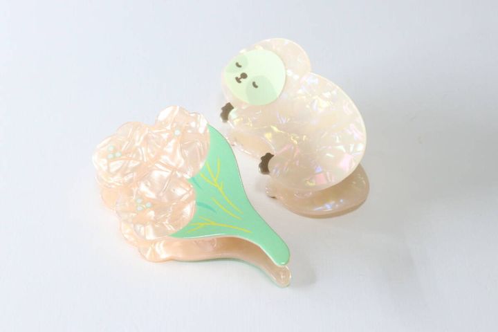 ダイソー ダイカットバンスクリップ 花 チューリップ デザイン違い