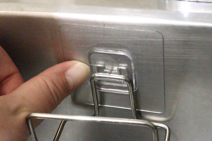 粘着式ステンレススポンジホルダー 取り付け