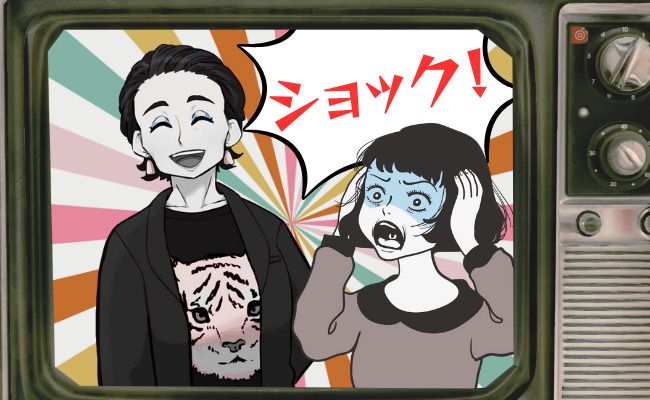 ショックを受ける女性