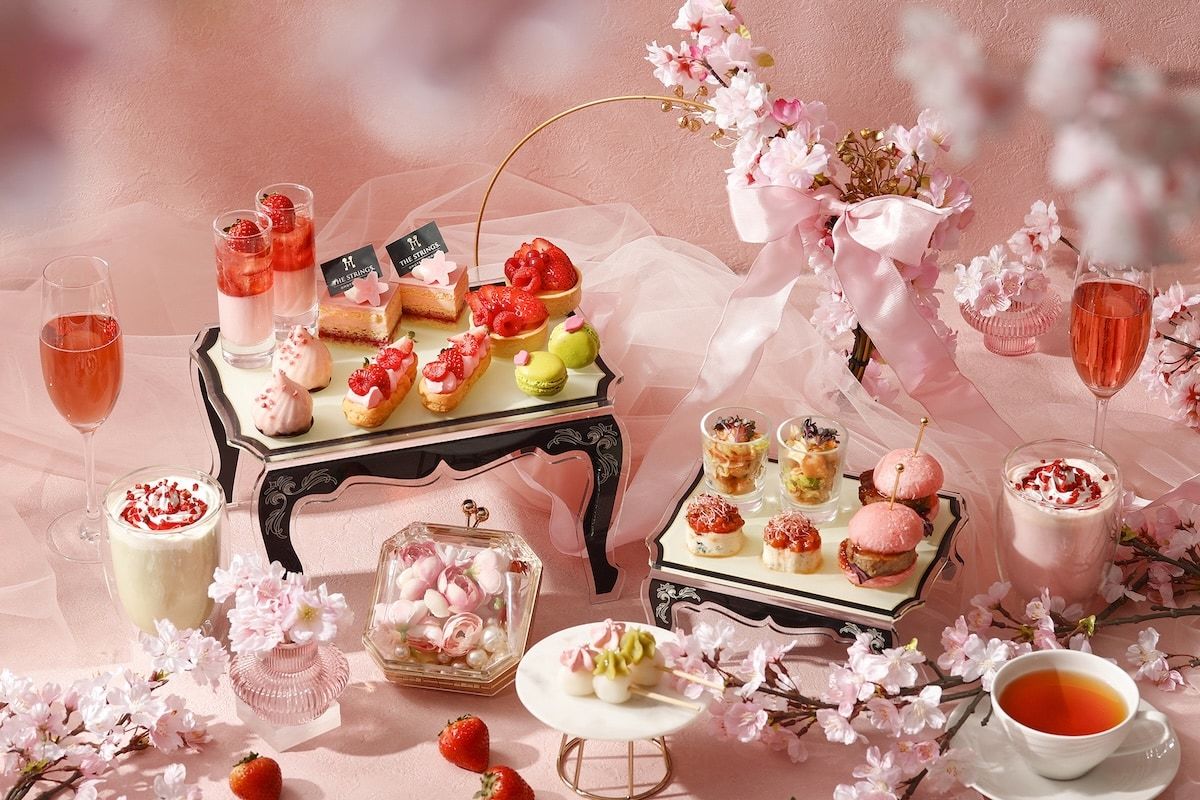 桜シーズン限定の味わい。表参道で「桜×いちご お花見アフタヌーン