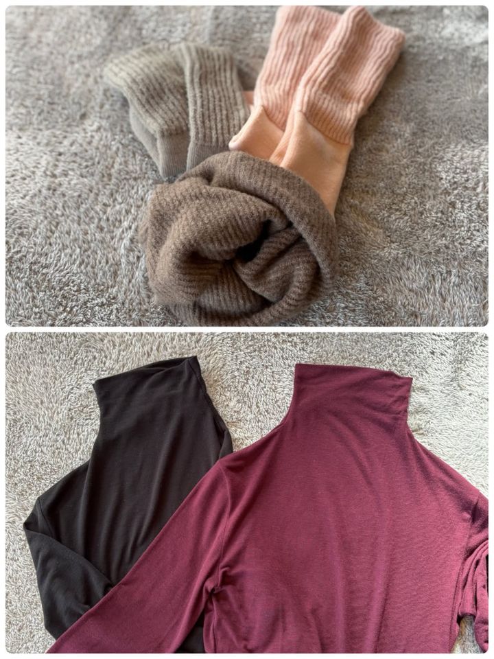 「UNIQLO」の極暖ヒートテックカシミヤブレンドタートルネックT (カラー:ワイン)