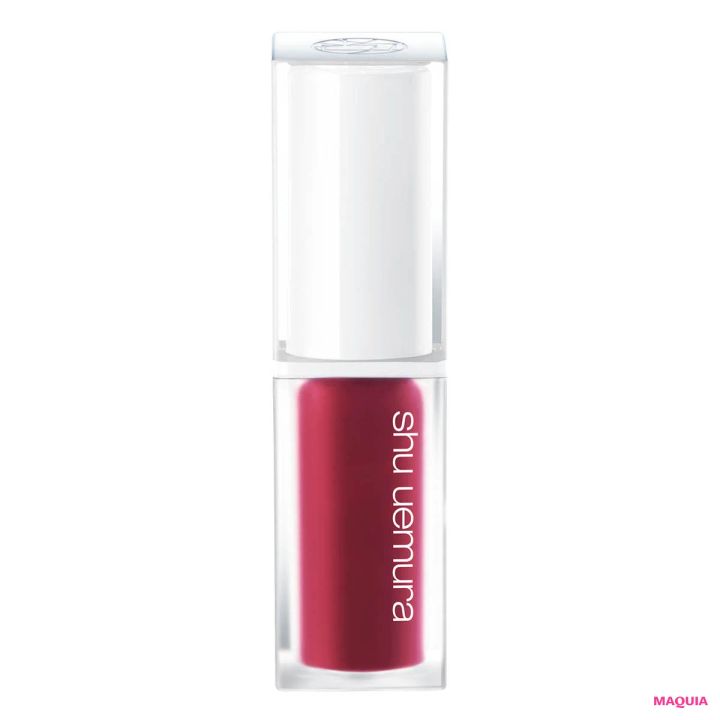 2026年春新作チェリーリップつけ試し shu uemura キヌケアグローアップ PK 388