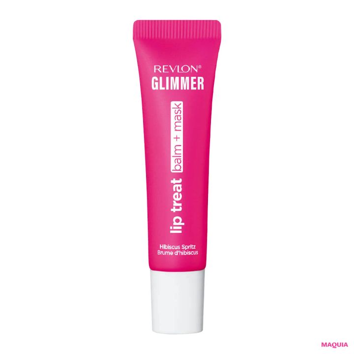 2026年春新作チェリーリップつけ試し REVLON グリマー リップ トリート バーム ＋ マスク 005