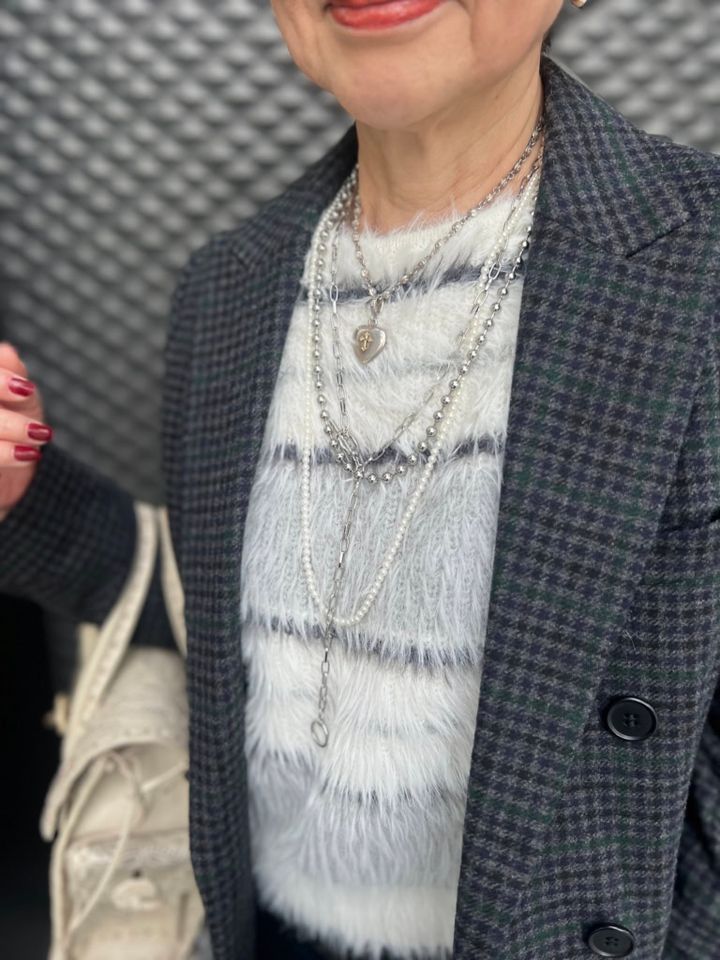 ローリーロドキンやSHEINのネックレスをレイヤード