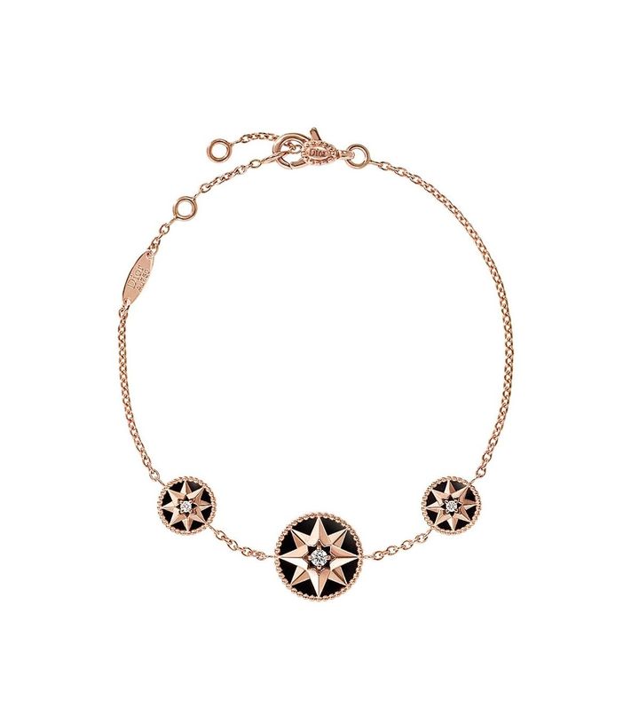 「ローズ デ ヴァン」（PG×ダイヤモンド×オニキス）ブレスレット￥685,000