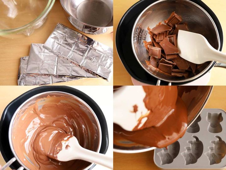 板チョコと100均トレーで簡単立体ショコラトレー02