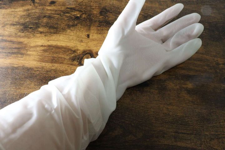 塩化ビニル手袋 ロングタイプ XLサイズ セリア 長さ
