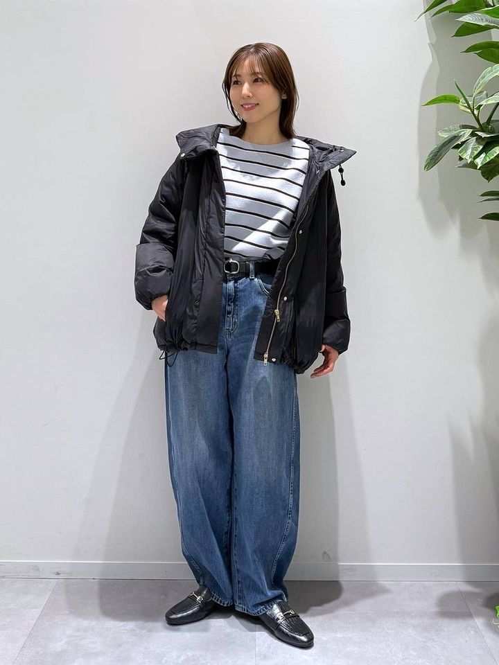 グローバルワークのエアリュクスダウンフードブルゾン