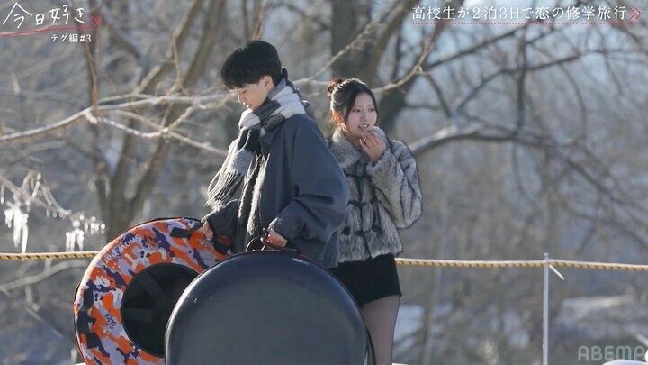 【写真・画像】「ゆうたくんが好き」ソリで手繋ぎ、さらに手話で告白…スタイル抜群ギャル・みせらが雪景色の朝デートでゆうたと急接近！『今日好き』テグ編第3話 3枚目